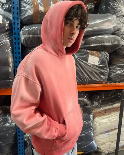 Blanks by Thirteen Faded Guava Hoodie (3)