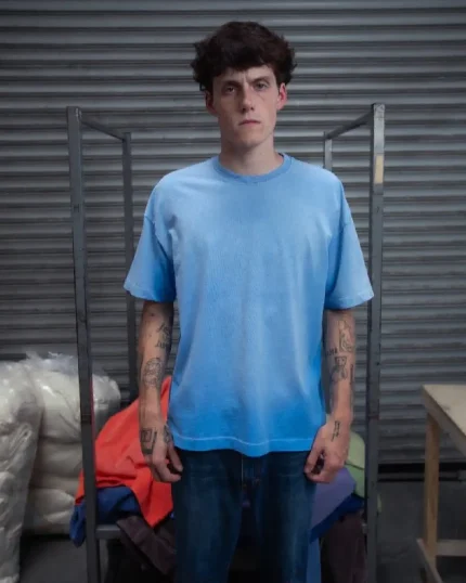 Blanks by Thirteen Faded Ice Blue T Shirt (5)