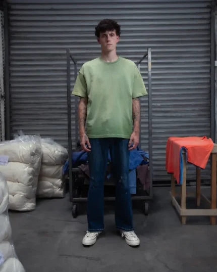 Blanks by Thirteen Faded Matcha T Shirt (5)