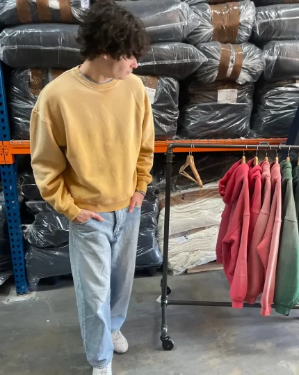 Blanks by Thirteen Faded Mustard Crewneck (2)