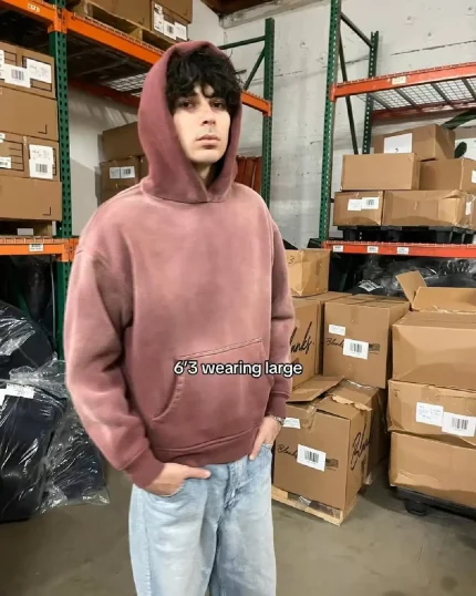Blanks by Thirteen Faded Wine Hoodie (4)