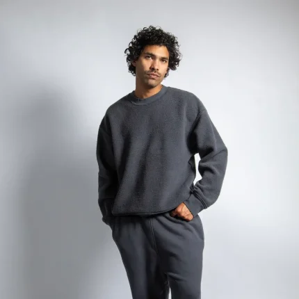Blanks by Thirteen Perfect Crewneck Charcoal (2)