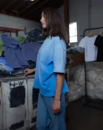 Blanks by Thirteen Faded Ice Blue T Shirt (4)