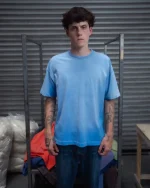 Blanks by Thirteen Faded Ice Blue T Shirt (5)