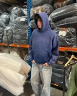 Blanks by Thirteen Faded Navy Hoodie (2)