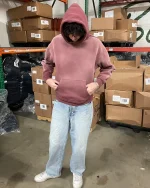 Blanks by Thirteen Faded Wine Hoodie (1)