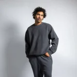 Blanks by Thirteen Perfect Crewneck Charcoal (2)
