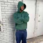 Blanks by Thirteen Perfect Hoodie Pine Green (1)