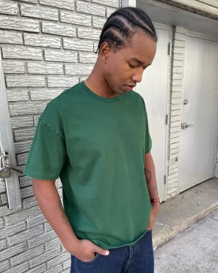 Blanks by Thirteen Perfect T Shirt Pine Green (1)