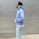Blanks by Thirteen Vintage Ice Blue Hoodie (3)