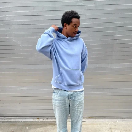 Blanks by Thirteen Vintage Ice Blue Hoodie (4)